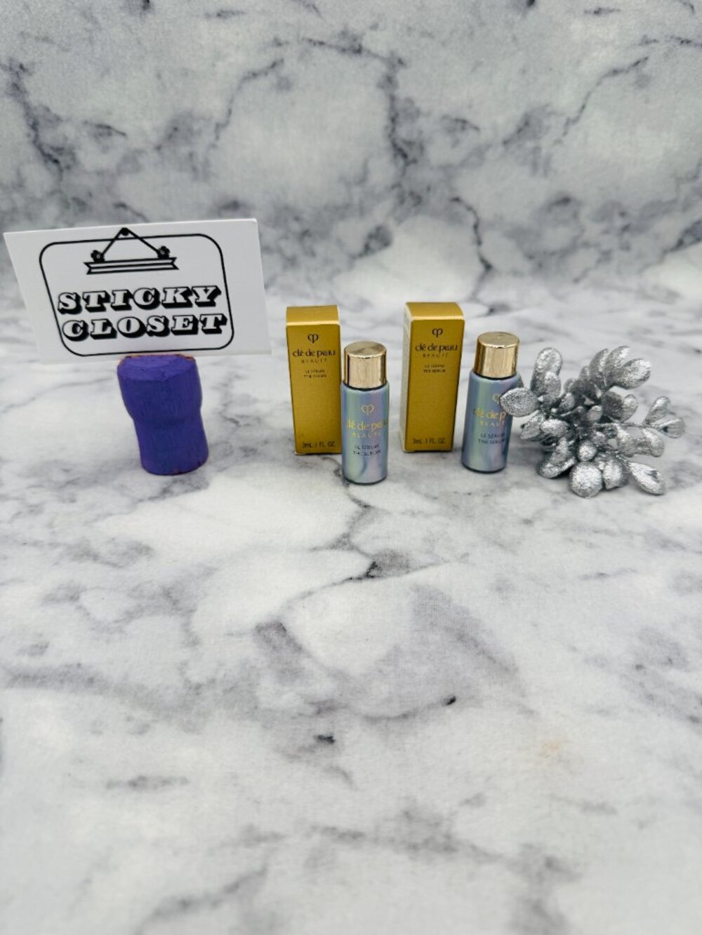 Cle de Peau Beaute Skincare Set,The Serum Advanced Renewal,Mini-2pc-BOXED-NEW